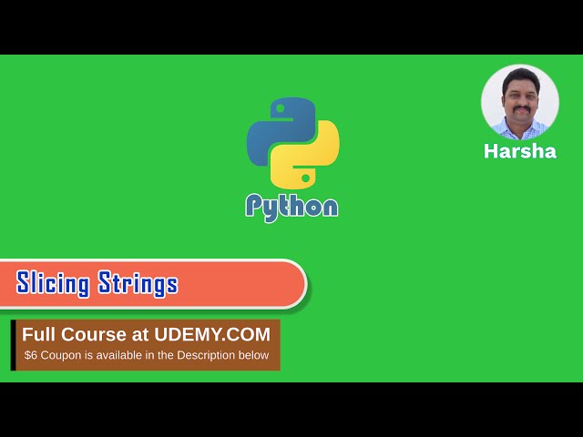 #12 Slicing Strings | Python Tutorial for Beginners