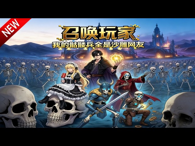 💥【新番上线】亡灵领主绑定第四天灾系统，召唤玩家军团，横扫诸天，开启宇宙公审时代！《召唤玩家：我的骷髅兵全是沙雕网友》全集 Multi SUB #热血 #漫剧 #动漫魔女