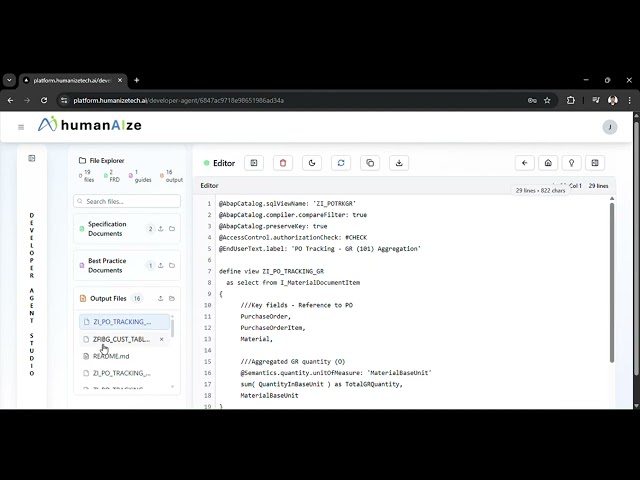 humanAIze - Custom Code Generation