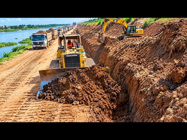 ​Building Access Road to New River Port Construction Project | Heavy Machinery at Work​