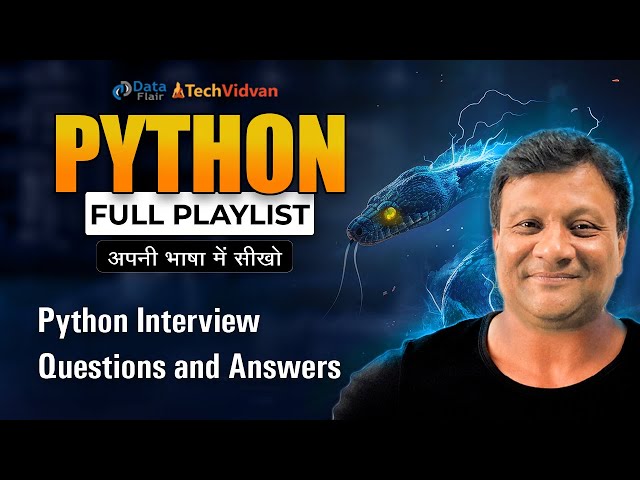 Frequently Asked Python Interview Questions and Answers For College Placements Part - 1 [Hindi]