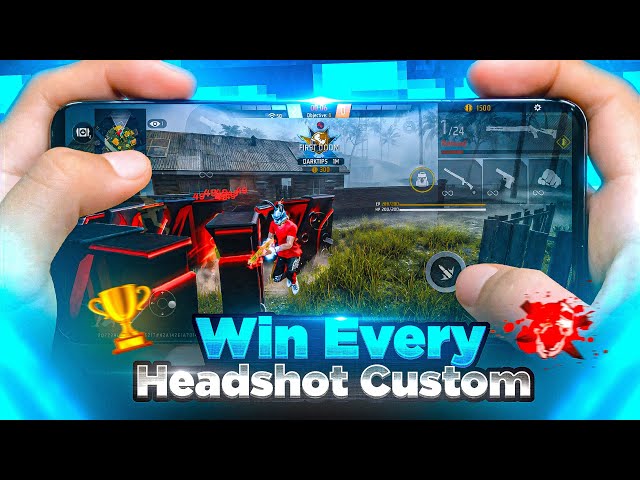 How To Win Every Headshot Custom Room 🗿☠️ | Best Tips & Tricks + Full Guide To Win Every 1v1 & 1v4 !