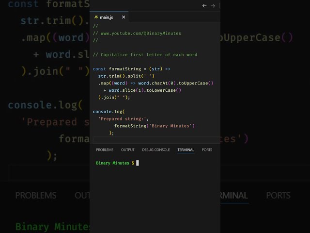 JavaScript | Capitalize first letter of each word