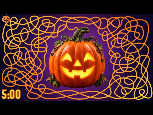 🎃🍬 5 Minute HALLOWEEN PUMPKIN TIMER – SPOOKY HALLOWEEN TIMER ⏳💥