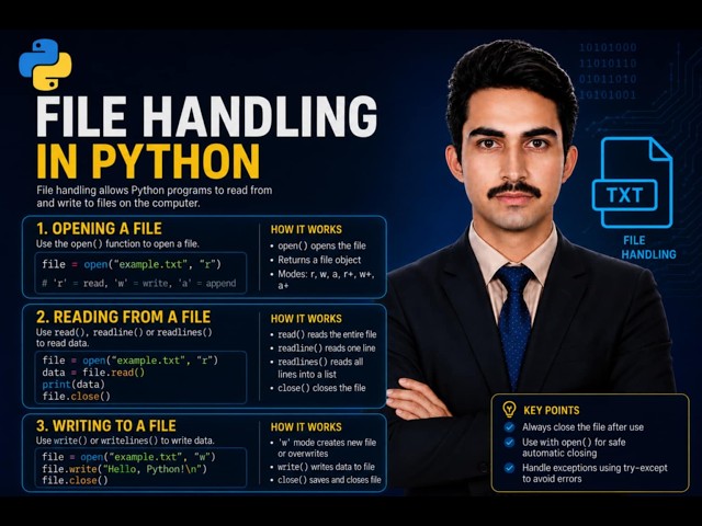 Python File Handling Explained in 20 Minutes!  (Class 10 Python Program)
