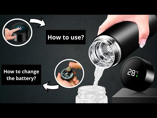 Stainless Steel Smart Flask Battery Replacement |  #temprature #bottle #newproduct #gagets