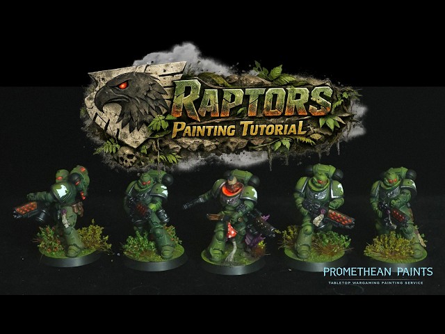 WARHAMMER 40K INFERNUS SQUAD SPACE MARINE RAPTORS PAINTING TUTORIAL