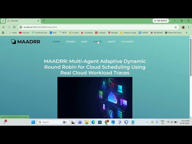 MAADRR Multi Agent Adaptive Dynamic Round Robin for Cloud Scheduling Using Real Cloud Workload Trace