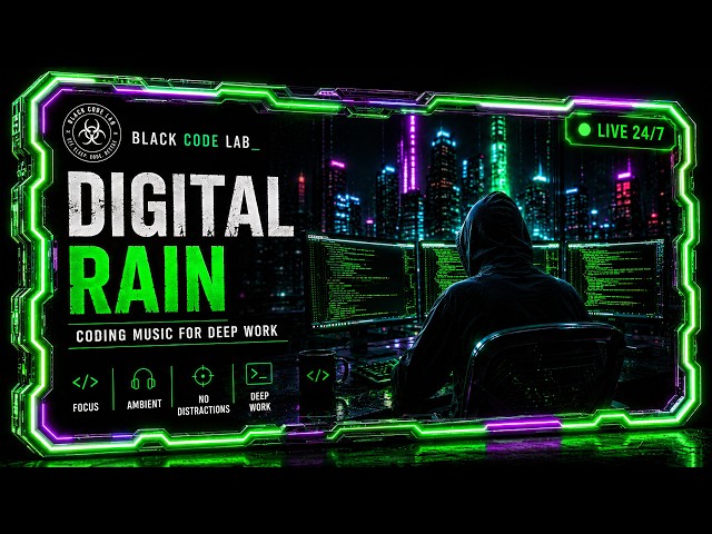 No Distractions Coding Music | Deep Hacker Atmosphere