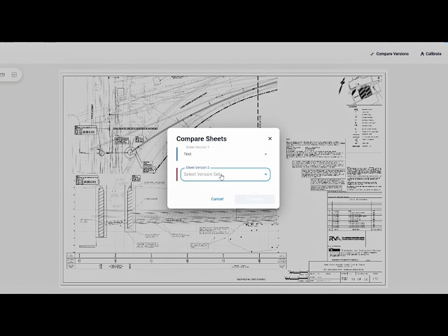 How to Compare Sheet Versions in vSite Web | Construction Plan Revision Tracking