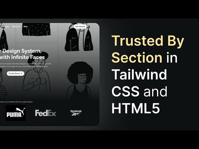 Responsive Logo Cloud Section in Tailwind CSS and HTML Partner Logos
