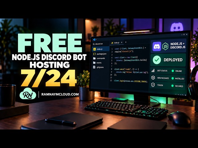 How to host discord bot NodeJs FREE 7/24?