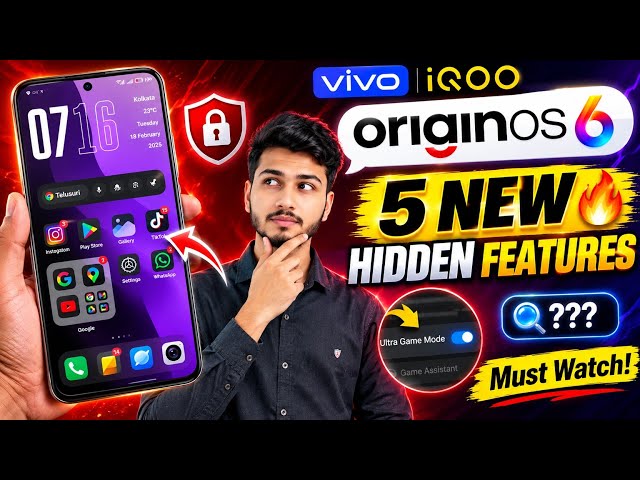 OriginOS 6 New Update 5 Hidden Features You MUST Turn On Right Now⚡New Features You Must Try! 🔥#tech