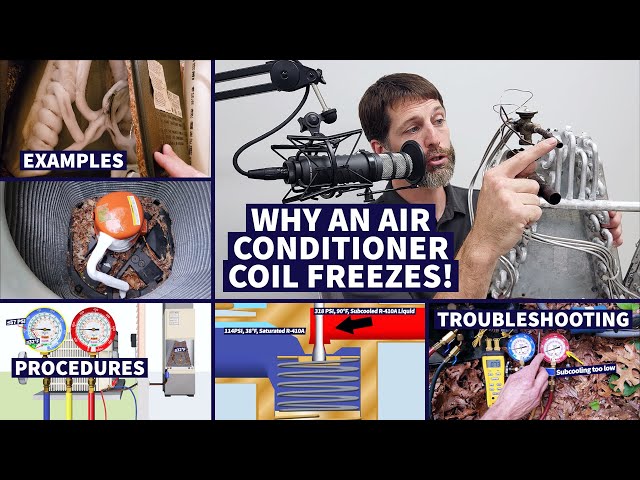 Why an Air Conditioner Coil FREEZES! Examples, Procedures, Troubleshooting!