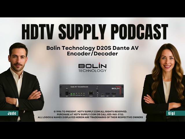 Bolin Technology D20S Dante AV Encoder/Decoder
