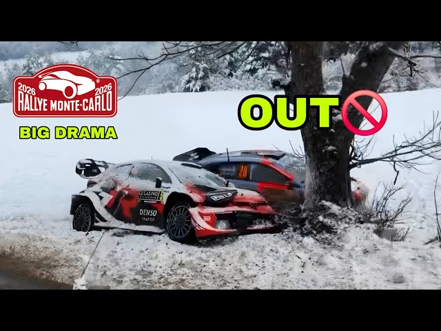 BIG DRAMA⚠️ WRC RALLYE MONTE CARLO 2026 ● SATURDAY MORNING HIGHLIGHTS 