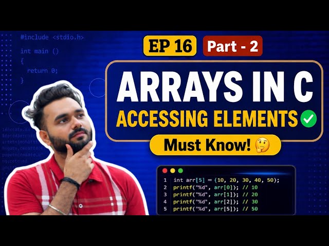 Why Does arr[2] Print 30? 🤯 Arrays in C Explained