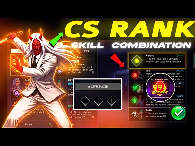 NEW SEASON - CS Rank Best Combination | Best Character Skill For CS Rank | CS Rank Best Character