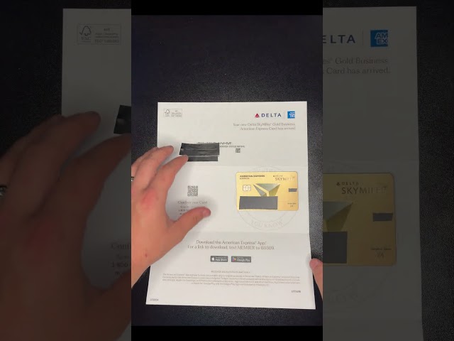 My NEW Delta Gold Business Card Just Arrived! ✈️💳 #skymiles #creditcard #travel #amexgold #amex