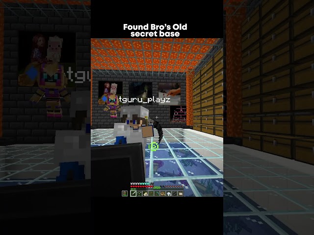 Found Bro's old secret base #minecraft