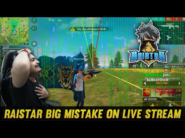 Raistar Big Mistake On Gyan Gaming Live Stream 🥺😢 Raistar's Funny Moments Ever - Garena Free Fire