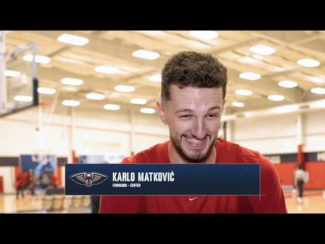 Karlo Matković on his three-point shooting | Pelicans Training Camp 2026