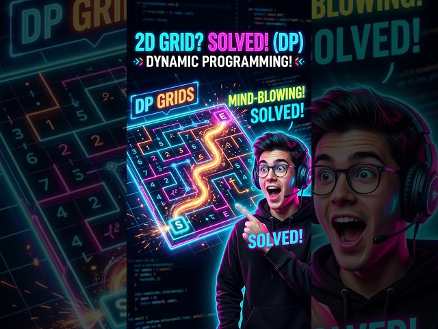 How Dynamic Programming Solves Grids in Seconds! 🤯 #dynamicprogramming #algortihm