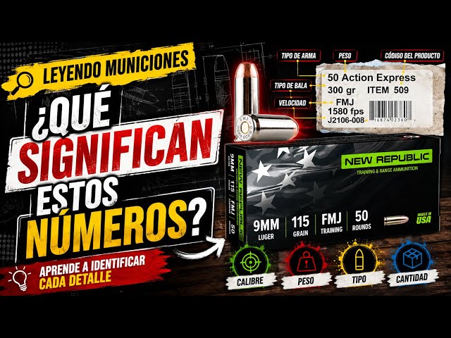 Aprende a LEER la caja de MUNICIONES