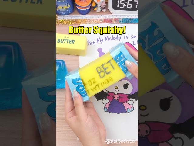 I Made a NeeDoh Butter Squishy! 🧈😳#shorts #Squishy