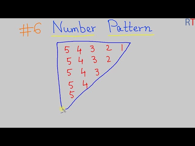 #6 Number Pattern in Java || Java Pattern Printing