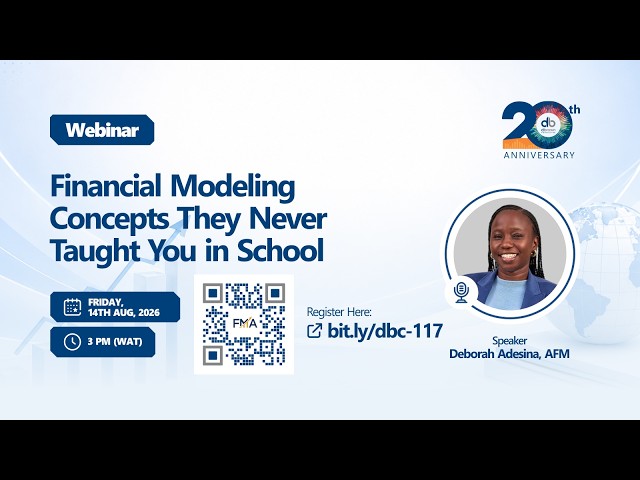 Financial Modeling Concepts They Never Taught You in School 📱