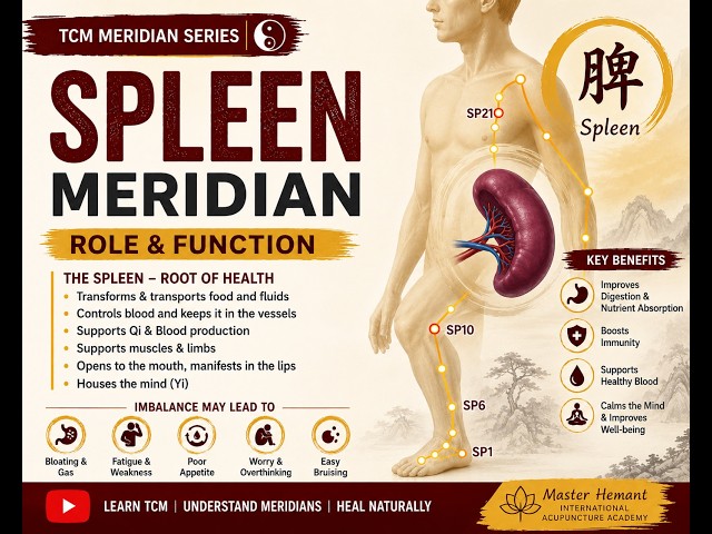 2. Spleen Meridian | Role & Functions of the Spleen in TCM|Traditional Chinese Medicine- 22July 2026