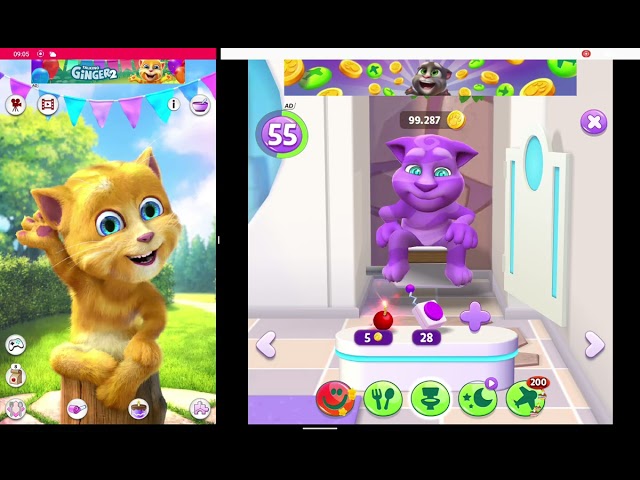 (Mi Version + Lean La Descripcion) Talking Ginger 2 Copiando A Mi Talking Tom 2 