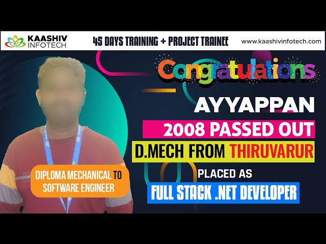 🏆 How to become .Net Full Stack Developer - Full Stack .Net Developer Course - Kaashiv Reviews