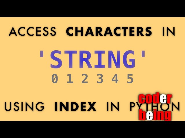 Python String - Access characters using index