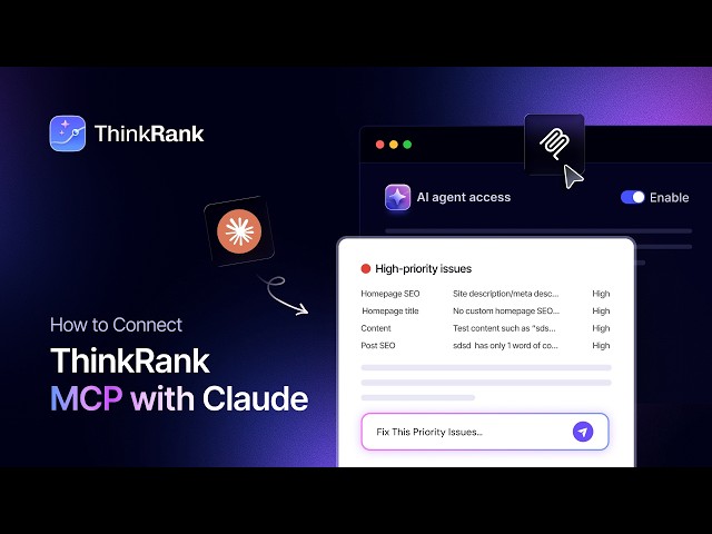 How to Automate Your WordPress SEO with Claude & ThinkRank MCP