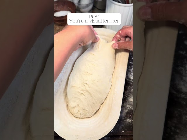How to “stitch” your sourdough bread dough! #sourdoughbread #bread