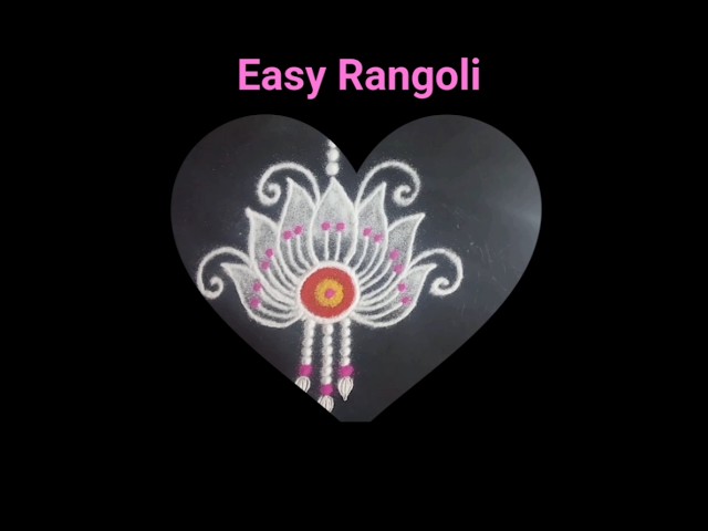 Creative 🌷 Easy Rangoli 🌷 Design 🌷|#easykolam |#short |