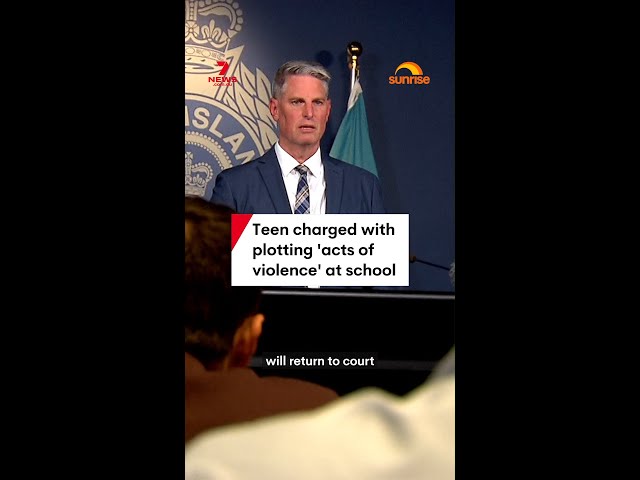 Teen charged with plotting 'acts of violence' at school