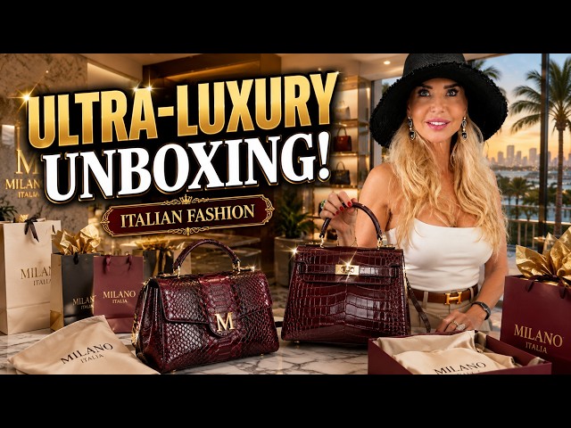 Unboxing Ultra-Luxury Italian Fashion! Bordeaux Python, Burgundy Crocodile & Miami Shopping VLOG
