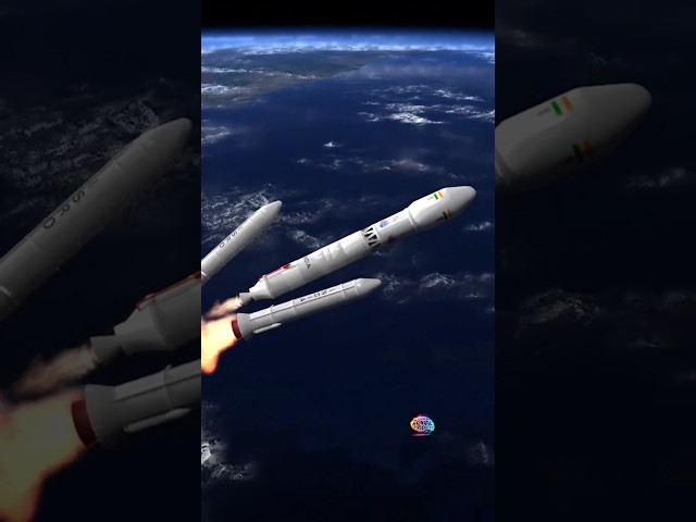 INSAT 3DS Launch Video | GSLV-F14 separation Animation Video #shorts  #space #gslv #isro