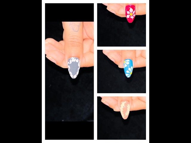 Easy and simple nail art design at home 💅 with regular nail polish 💅