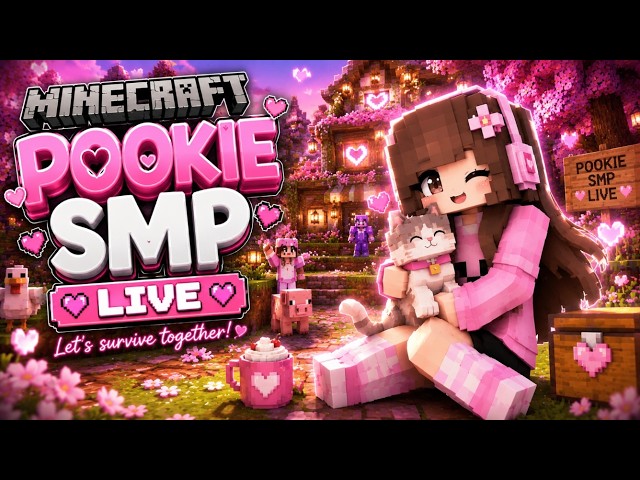 🔴Minecraft Pookie Smp Live 😍 #minecraft #shorts #ytshorts #youtubelive #trending #shorts