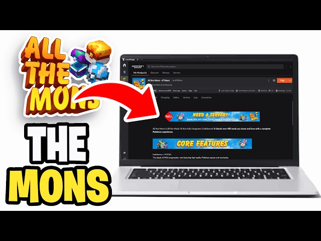 How To Download All The Mons Modpack! - Tutorial