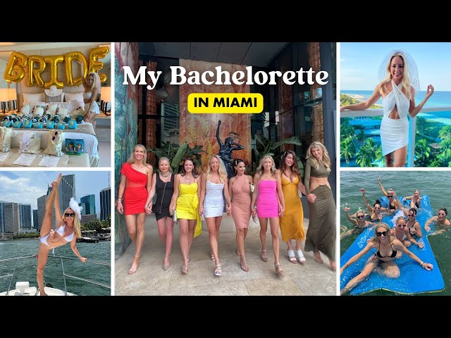 DREAM BACHELORETTE WEEKEND IN MIAMI! yacht day, salsa dancing, pool parties, and Drake!