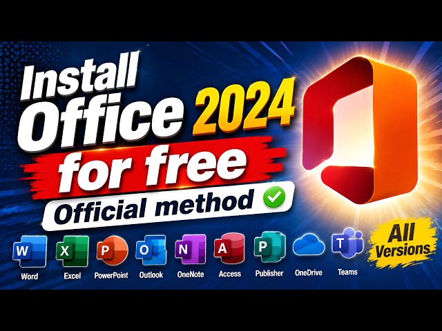 Download & Install Microsoft Office 2024 for FREE (Official Way)
