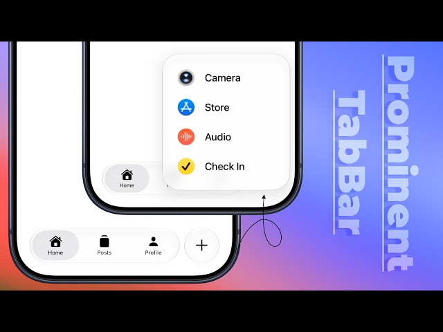 Prominent Action Custom Tab Bar | SwiftUI | iOS 27 | Xcode 27