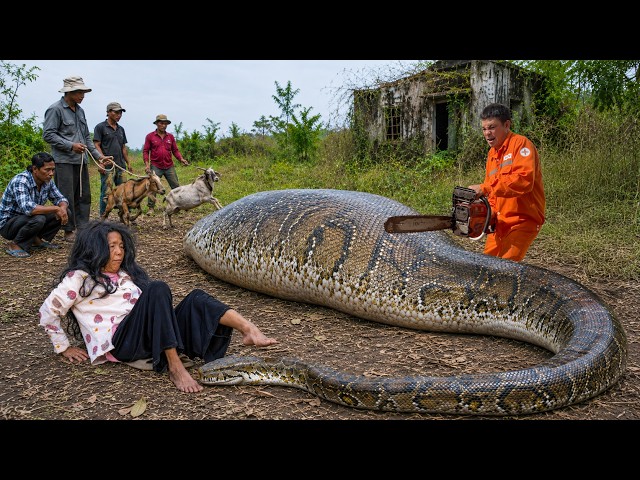 Giant Python Threatens a Homeless Woman in an Abandoned House | Shocking Rescue