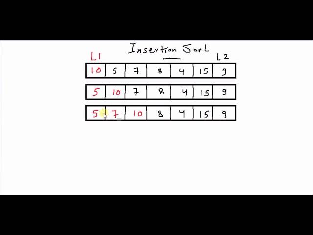 Insertion Sort [كود مصري]