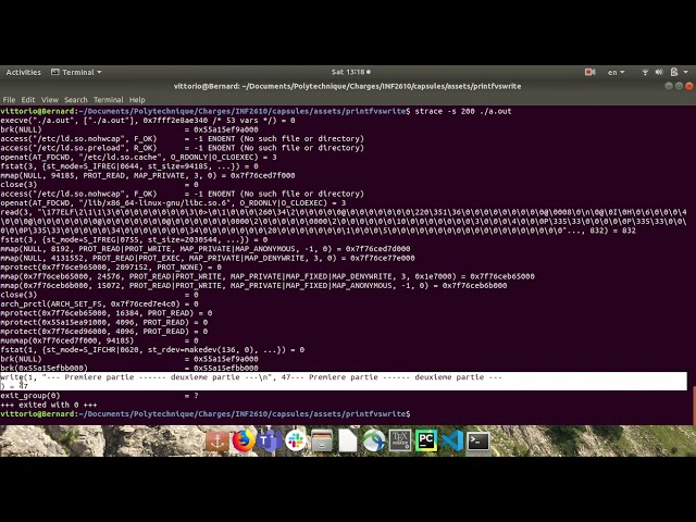 INF2610 - printf VS write